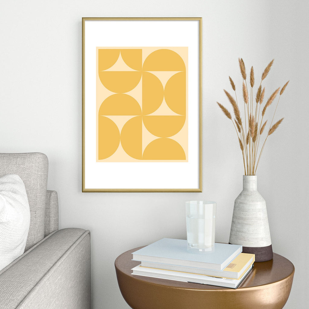 Colour Poems Bold Minimalism CV Metal Framed Art Print