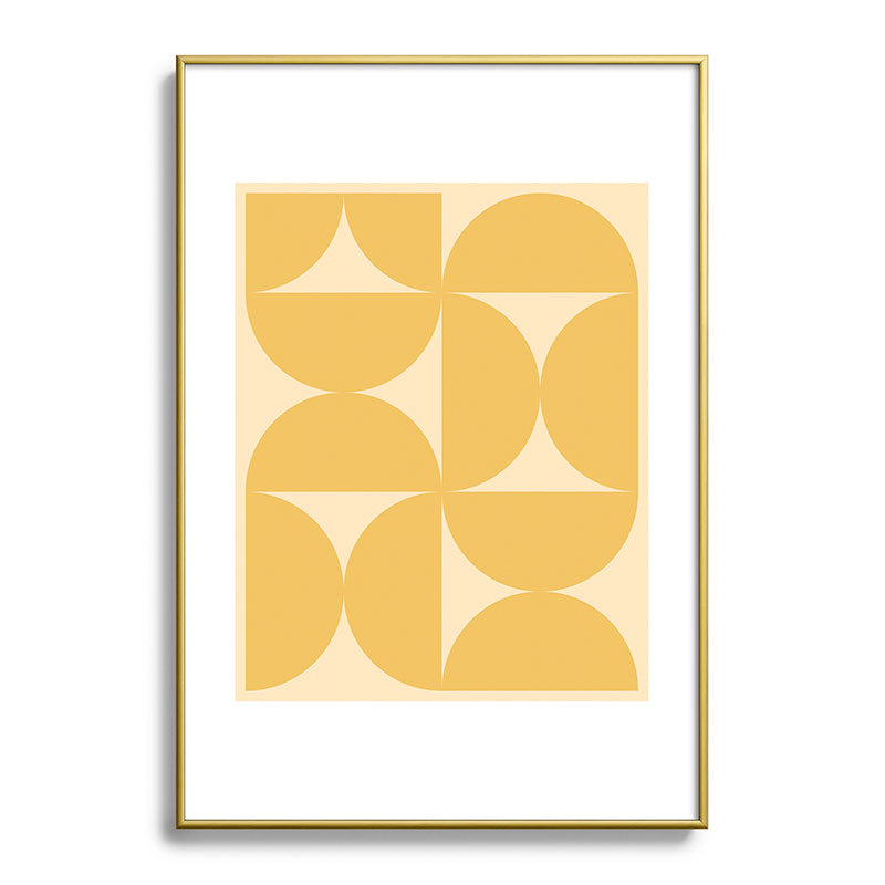 Colour Poems Bold Minimalism CV Metal Framed Art Print