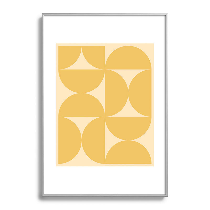 Colour Poems Bold Minimalism CV Metal Framed Art Print
