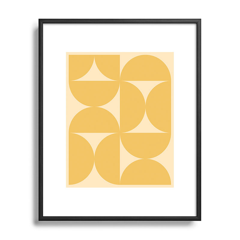 Colour Poems Bold Minimalism CV Metal Framed Art Print