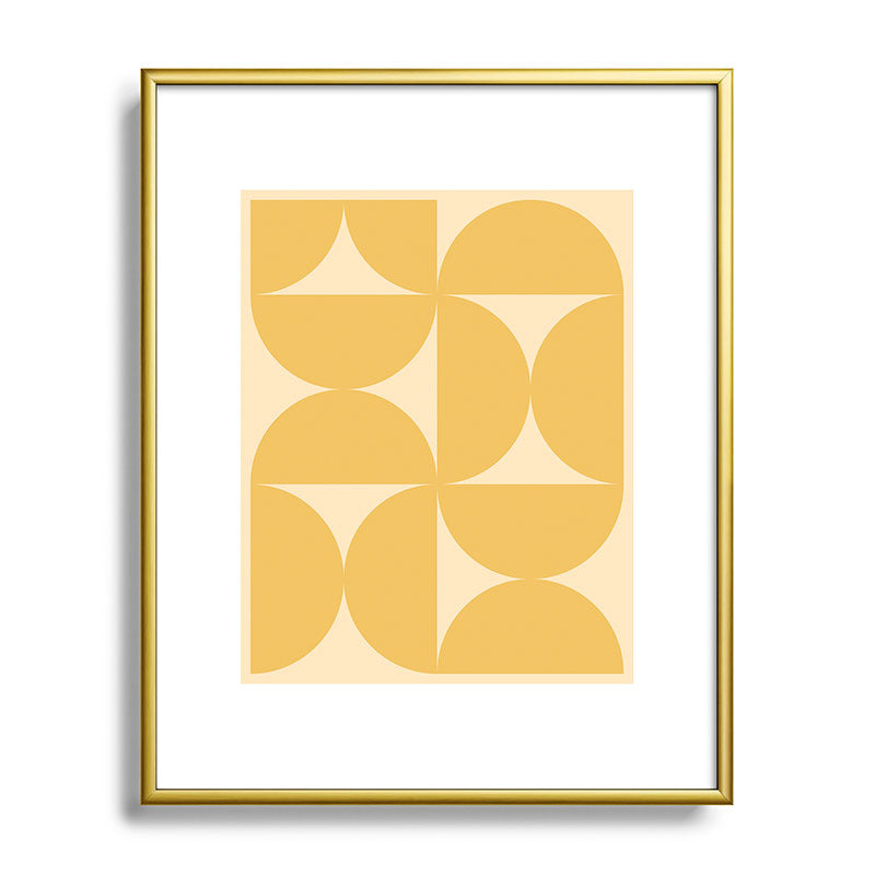 Colour Poems Bold Minimalism CV Metal Framed Art Print