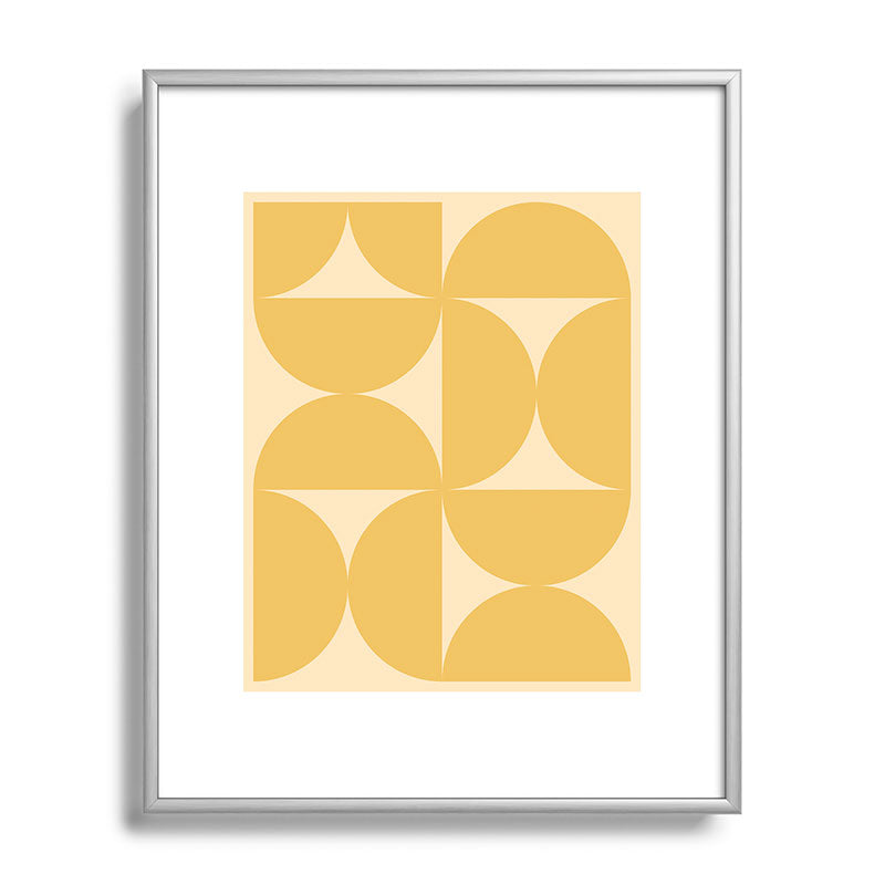 Colour Poems Bold Minimalism CV Metal Framed Art Print
