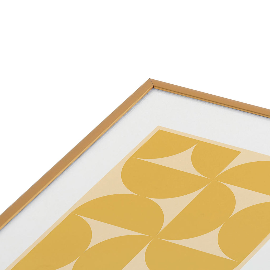 Colour Poems Bold Minimalism CV Metal Framed Art Print