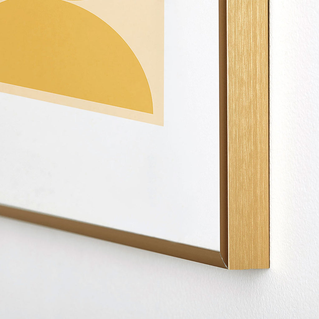 Colour Poems Bold Minimalism CV Metal Framed Art Print