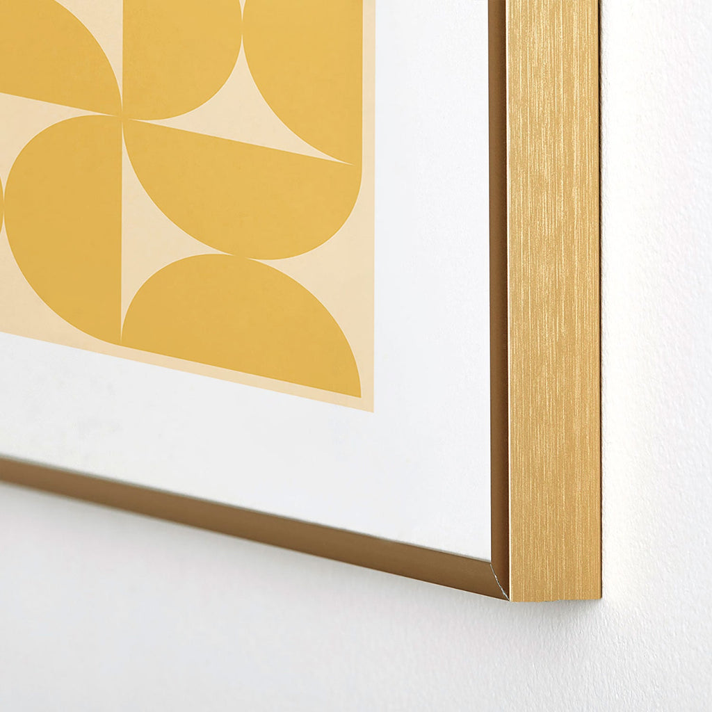 Colour Poems Bold Minimalism CV Metal Framed Art Print