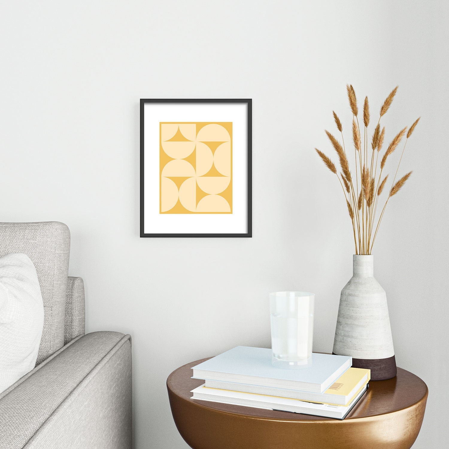 Colour Poems Bold Minimalism CVI Metal Framed Art Print