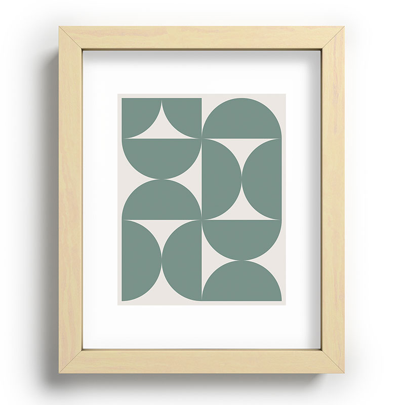 Colour Poems Bold Minimalism CXI Recessed Framing Rectangle