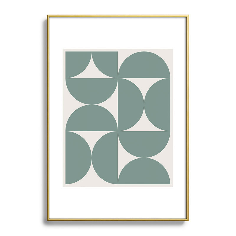 Colour Poems Bold Minimalism CXI Metal Framed Art Print