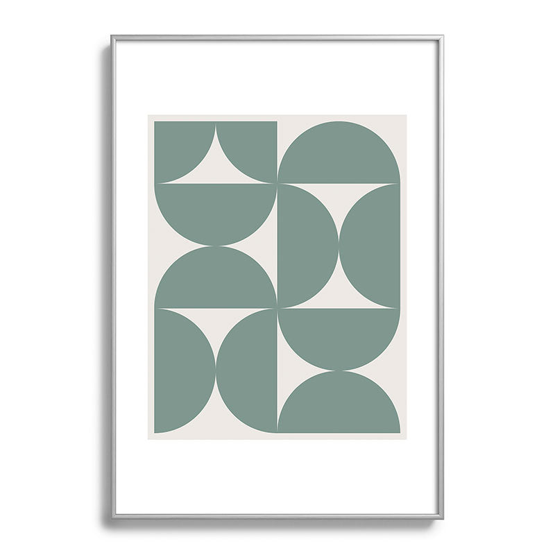 Colour Poems Bold Minimalism CXI Metal Framed Art Print