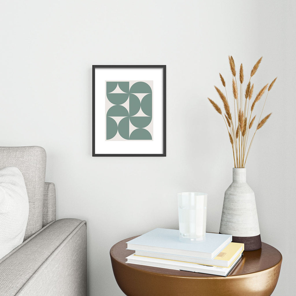 Colour Poems Bold Minimalism CXI Metal Framed Art Print