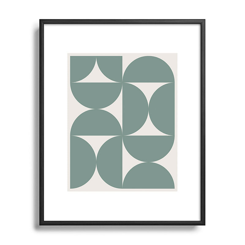 Colour Poems Bold Minimalism CXI Metal Framed Art Print