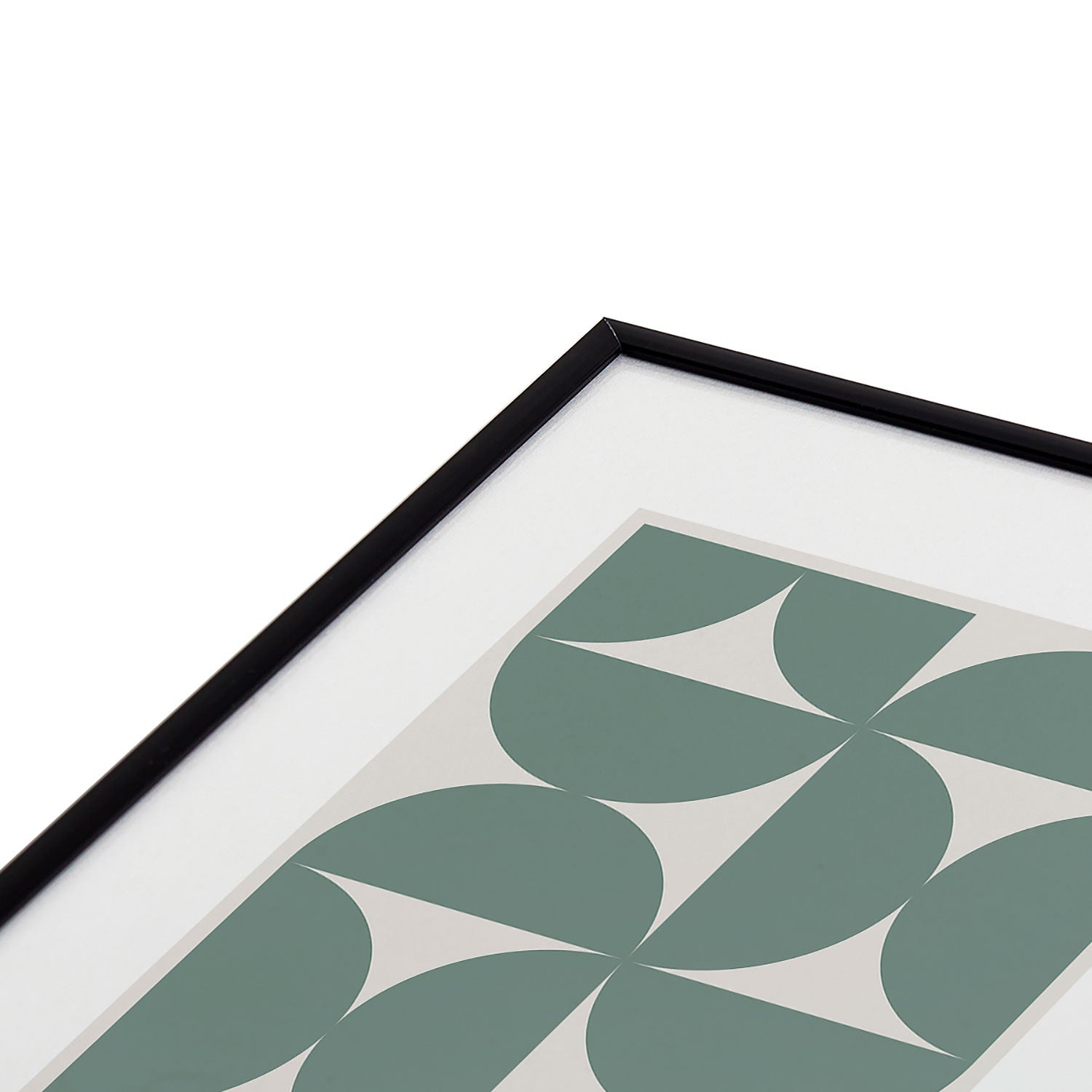 Colour Poems Bold Minimalism CXI Metal Framed Art Print