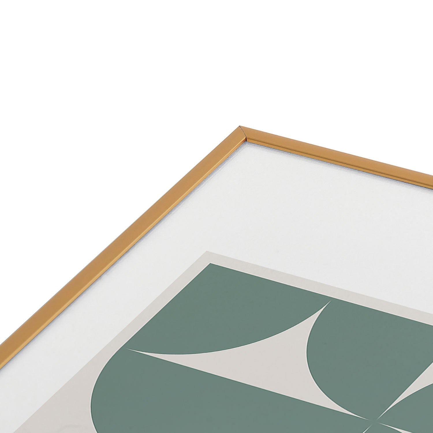Colour Poems Bold Minimalism CXI Metal Framed Art Print