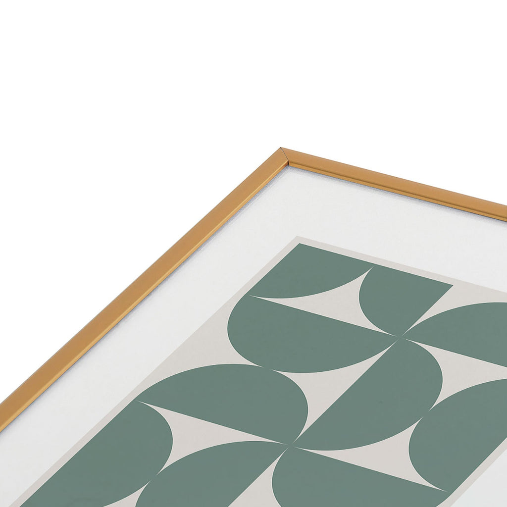 Colour Poems Bold Minimalism CXI Metal Framed Art Print
