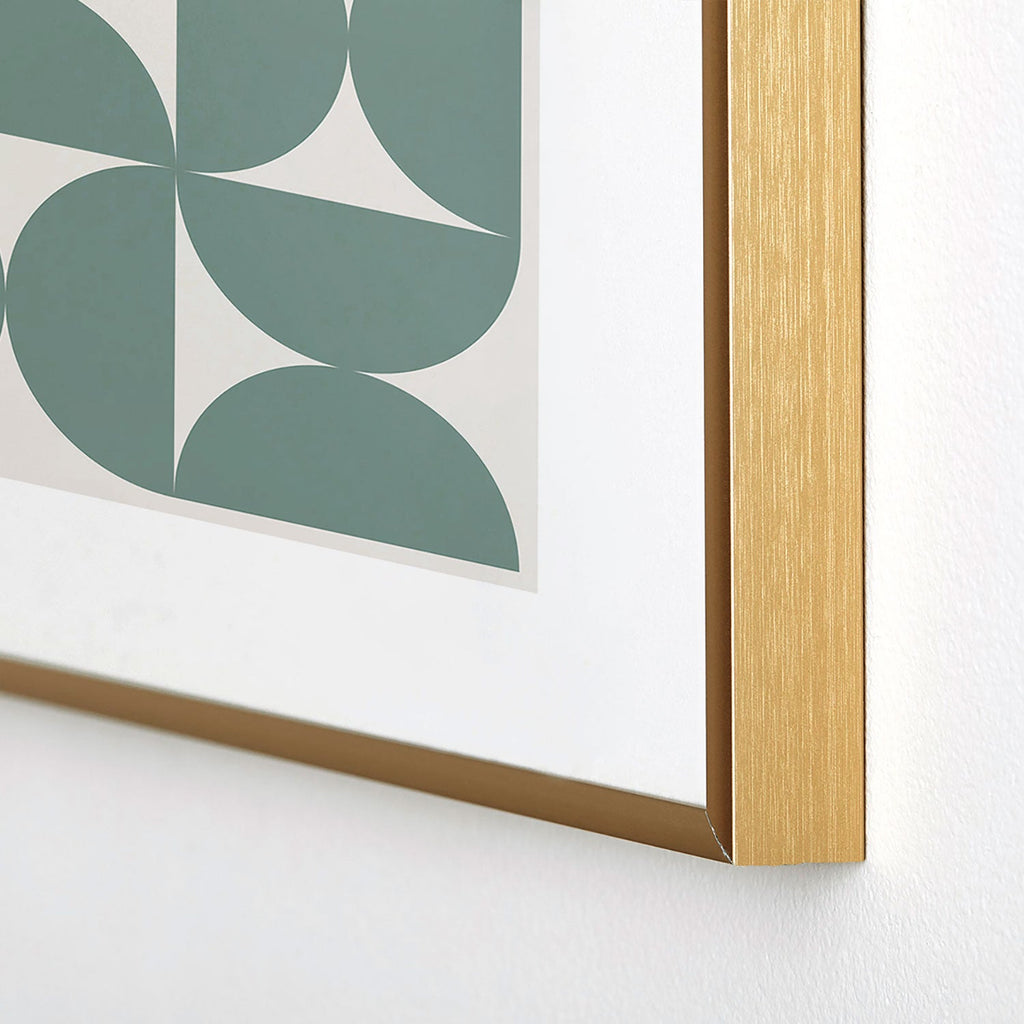 Colour Poems Bold Minimalism CXI Metal Framed Art Print