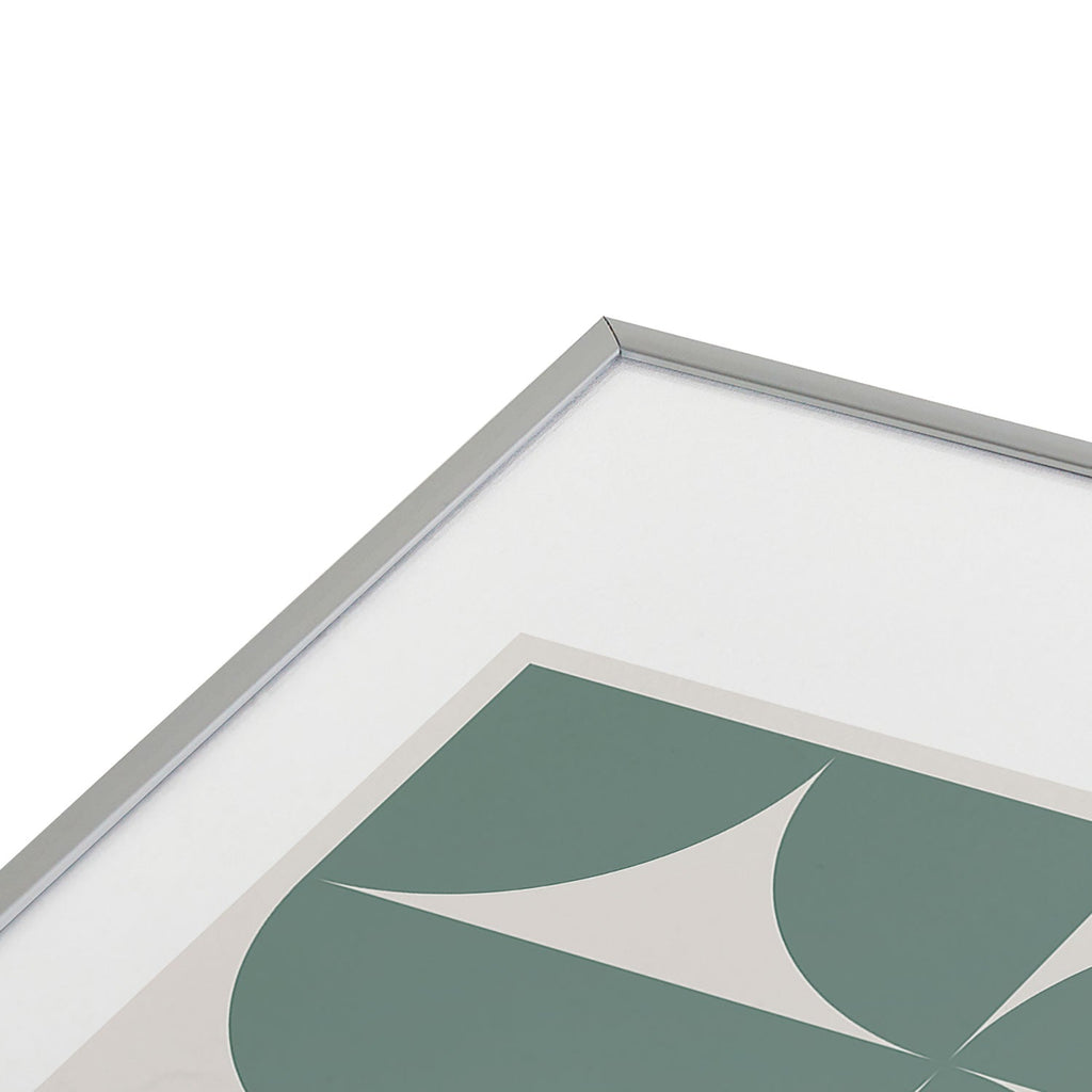 Colour Poems Bold Minimalism CXI Metal Framed Art Print