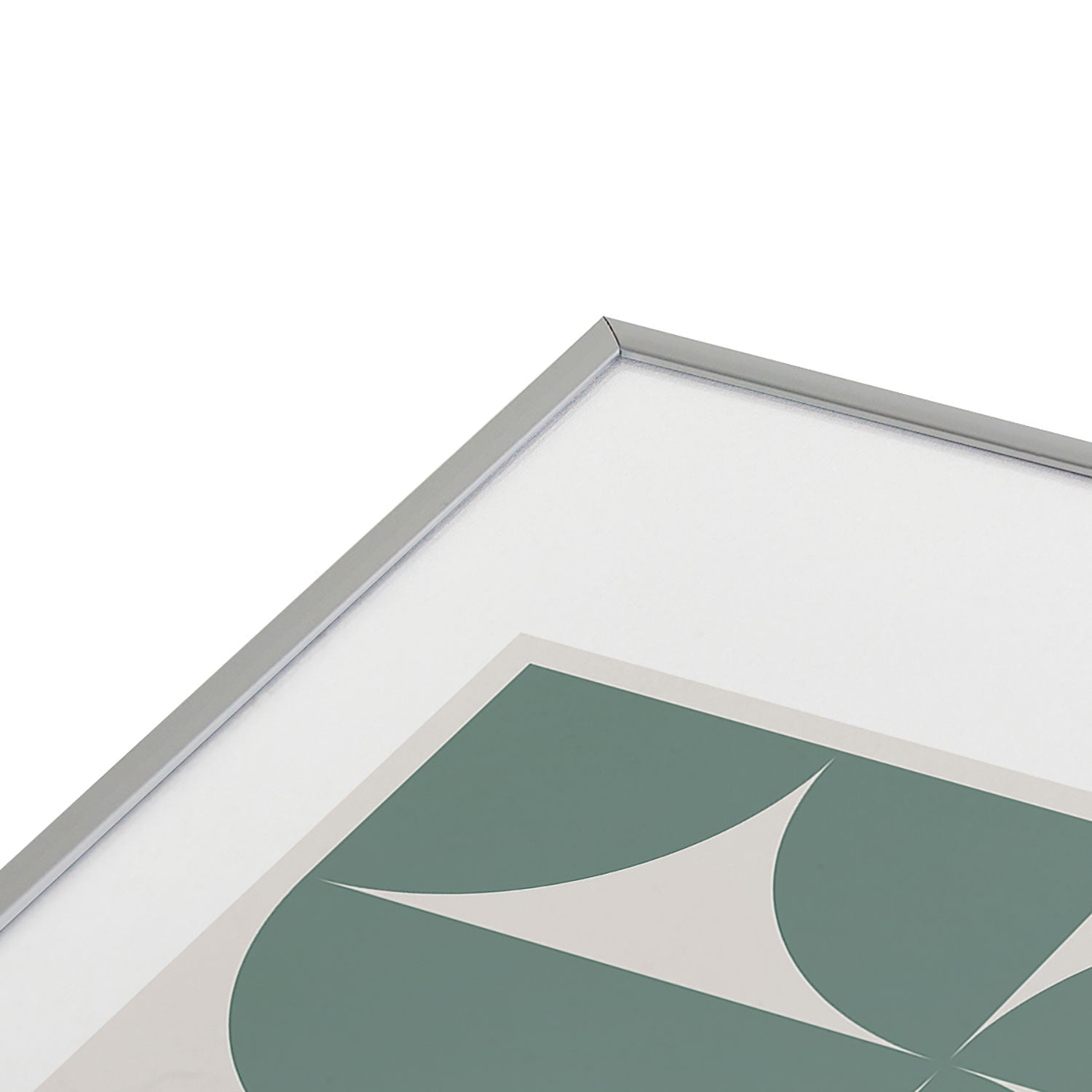 Colour Poems Bold Minimalism CXI Metal Framed Art Print