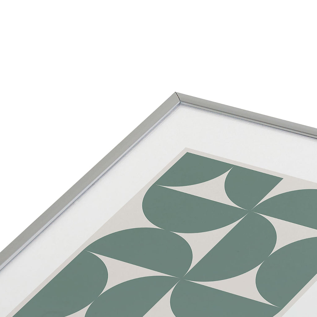 Colour Poems Bold Minimalism CXI Metal Framed Art Print