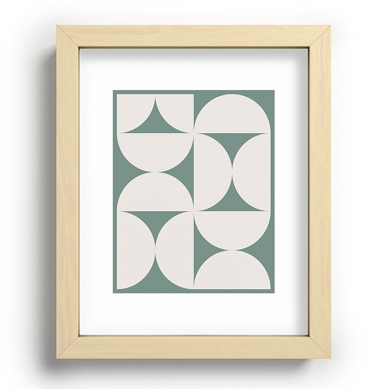 Colour Poems Bold Minimalism CXII Recessed Framing Rectangle