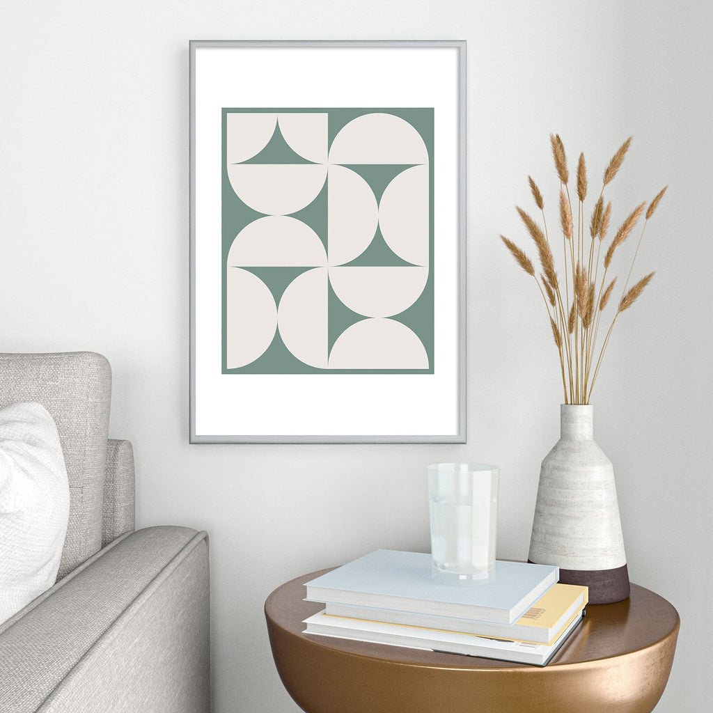 Colour Poems Bold Minimalism CXII Metal Framed Art Print