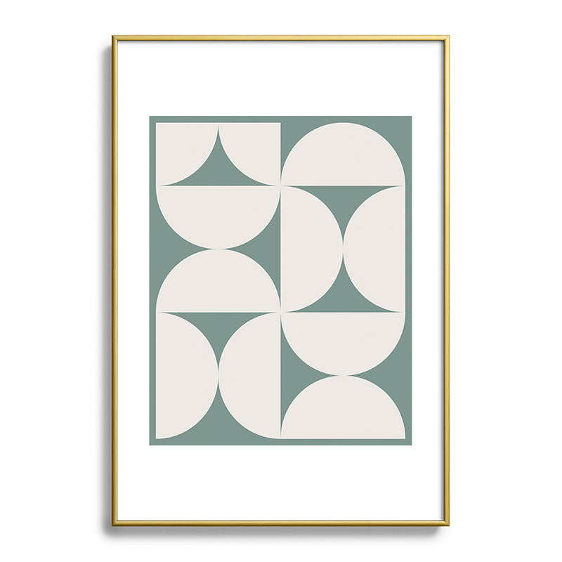 Colour Poems Bold Minimalism CXII Metal Framed Art Print