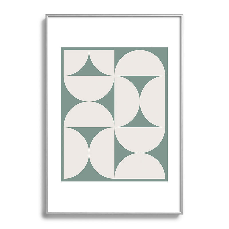 Colour Poems Bold Minimalism CXII Metal Framed Art Print