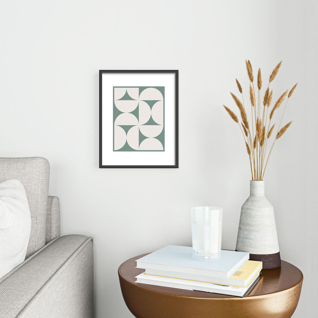 Colour Poems Bold Minimalism CXII Metal Framed Art Print