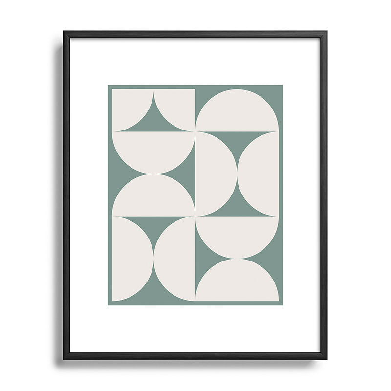 Colour Poems Bold Minimalism CXII Metal Framed Art Print