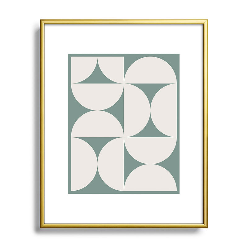 Colour Poems Bold Minimalism CXII Metal Framed Art Print