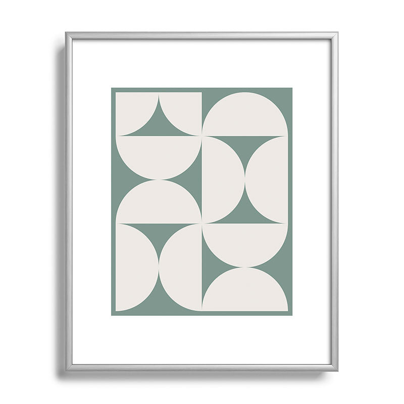 Colour Poems Bold Minimalism CXII Metal Framed Art Print