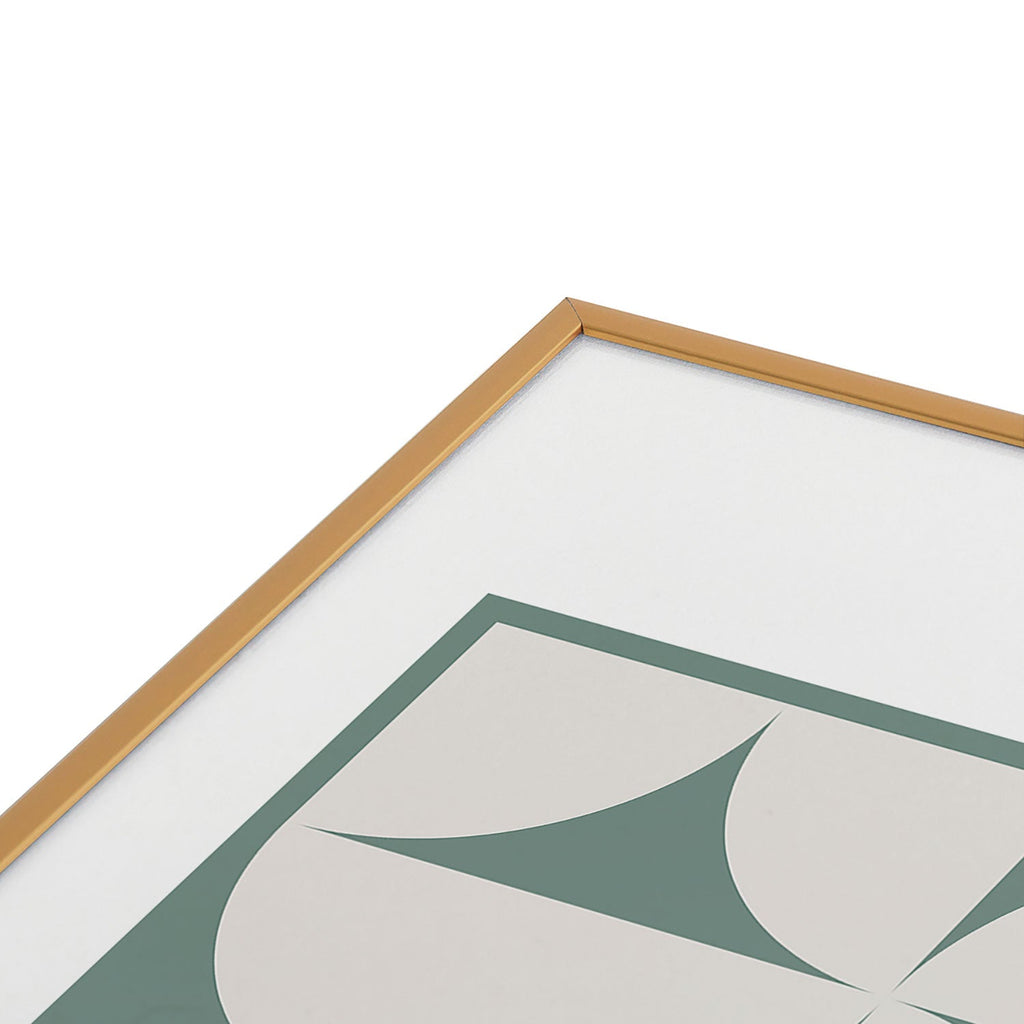 Colour Poems Bold Minimalism CXII Metal Framed Art Print