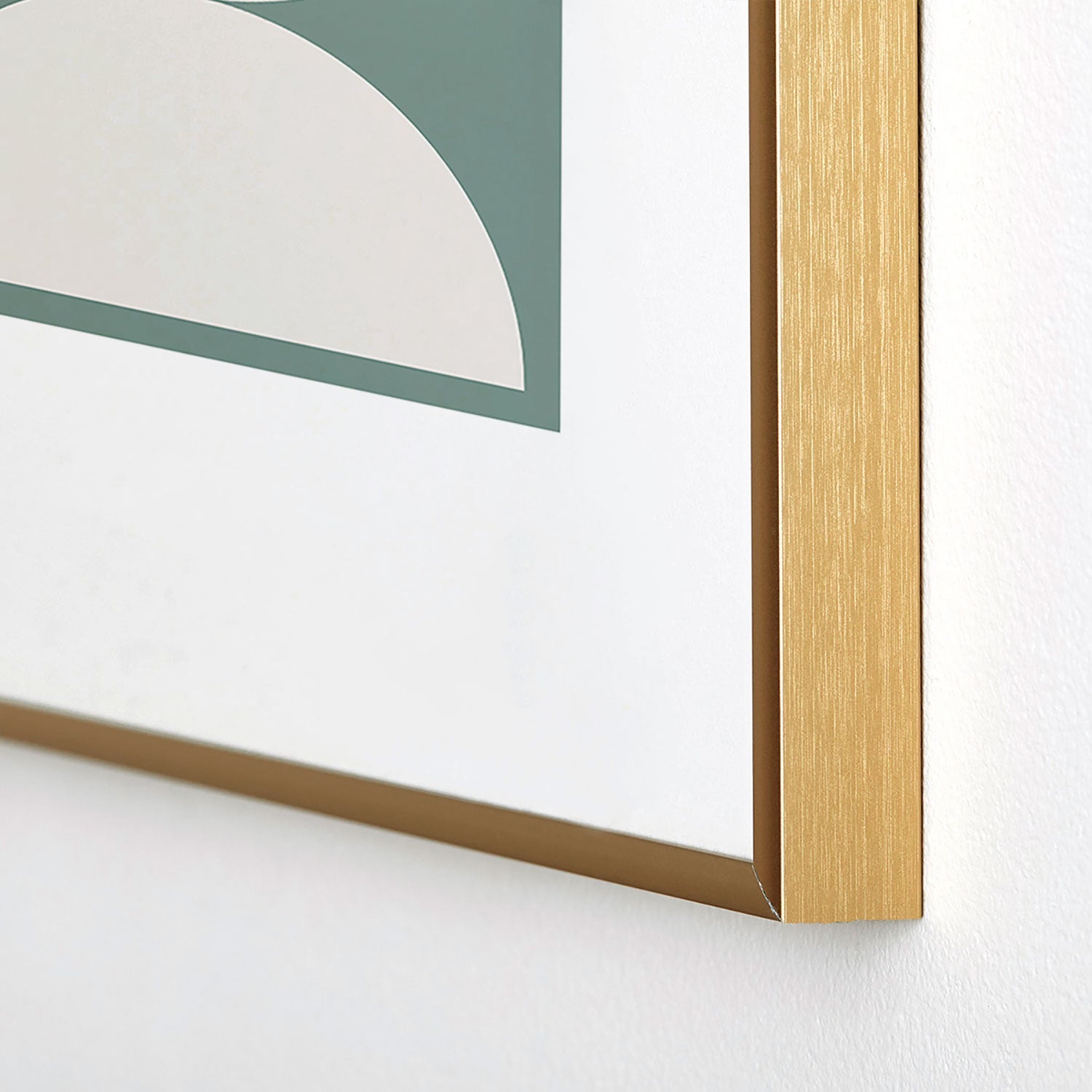 Colour Poems Bold Minimalism CXII Metal Framed Art Print