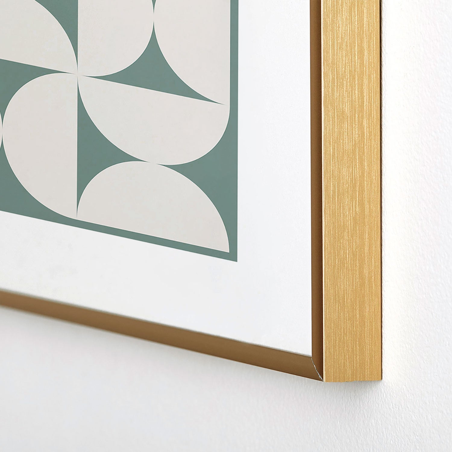 Colour Poems Bold Minimalism CXII Metal Framed Art Print