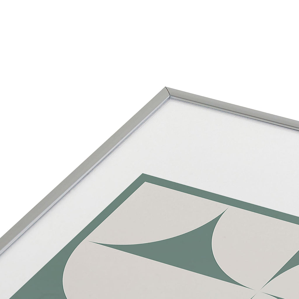 Colour Poems Bold Minimalism CXII Metal Framed Art Print