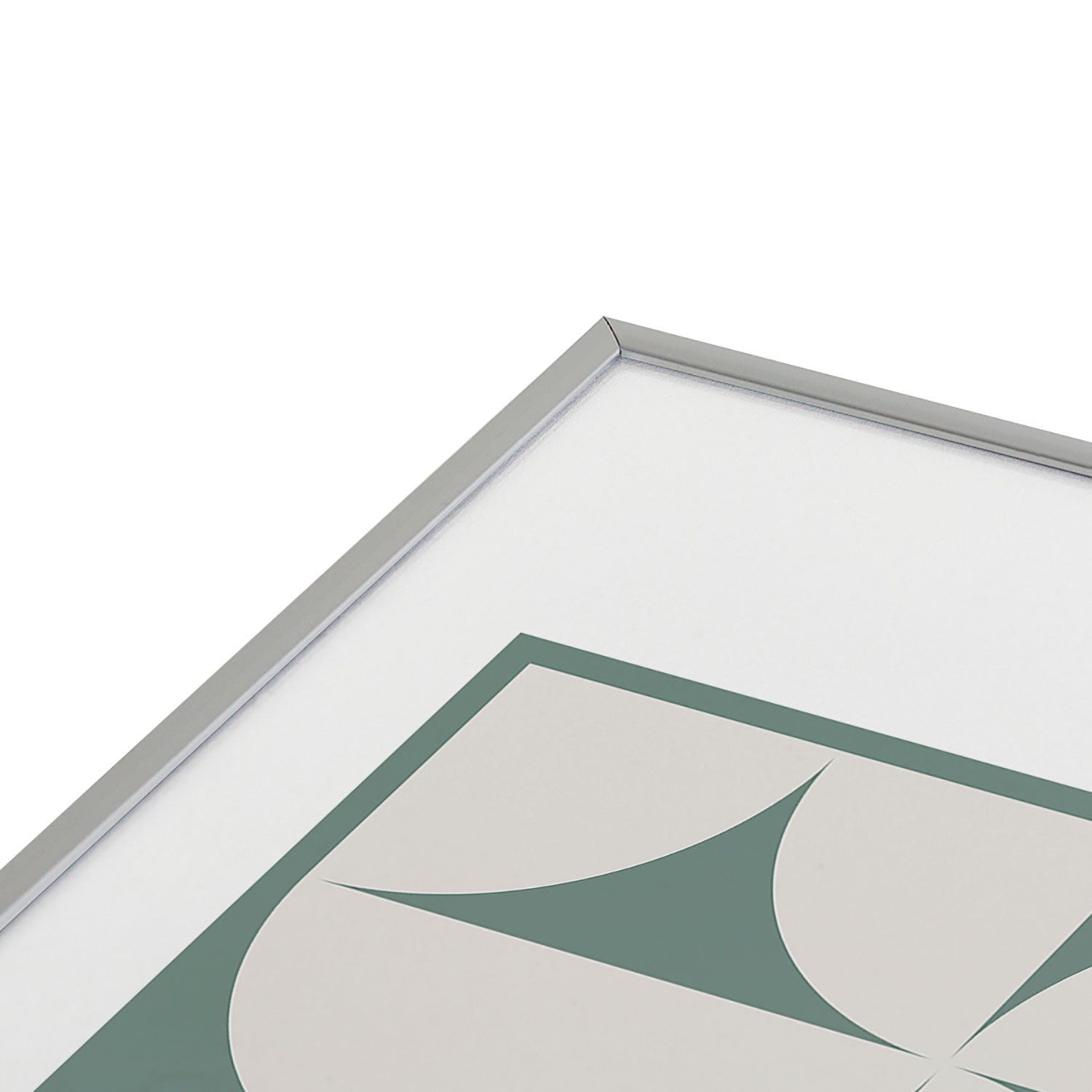 Colour Poems Bold Minimalism CXII Metal Framed Art Print