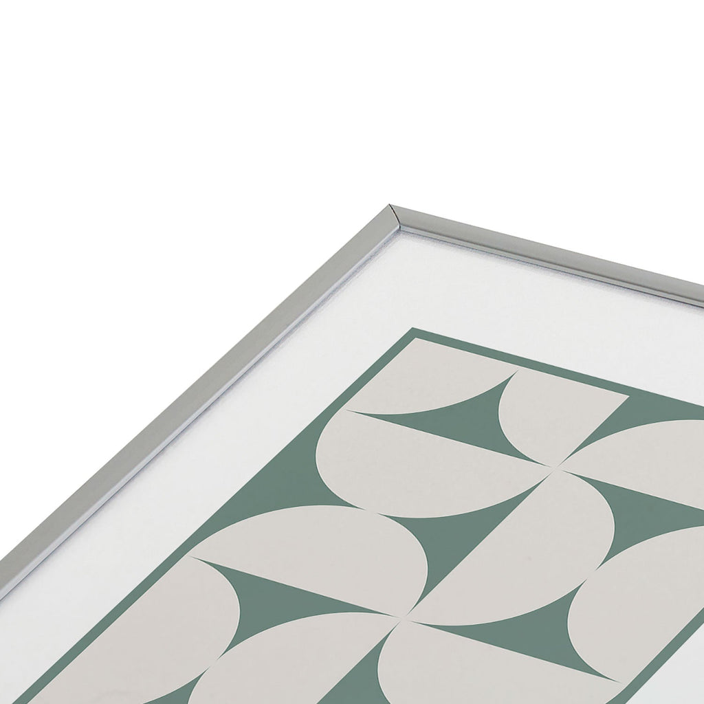 Colour Poems Bold Minimalism CXII Metal Framed Art Print
