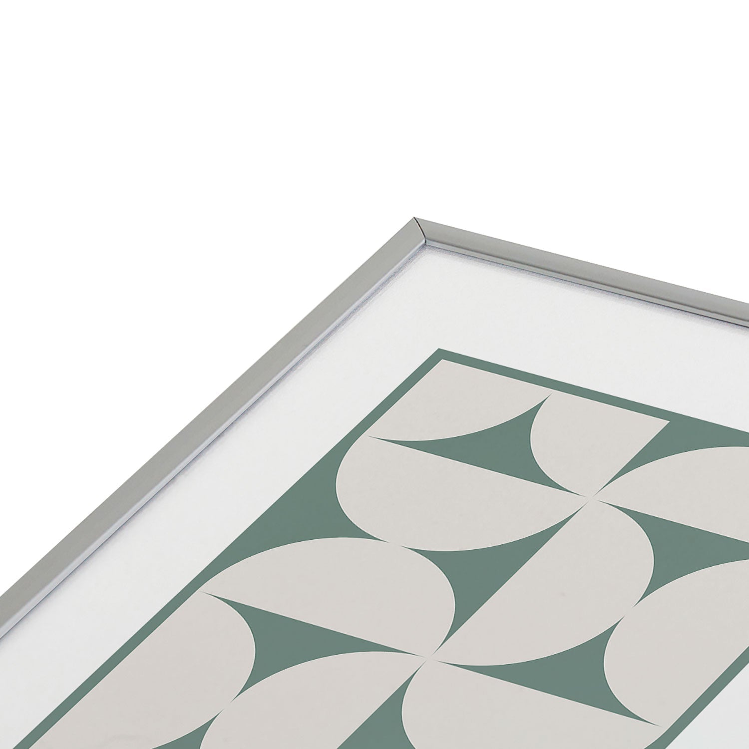 Colour Poems Bold Minimalism CXII Metal Framed Art Print