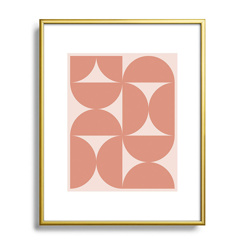 Colour Poems Bold Minimalism CXXI Metal Framed Art Print