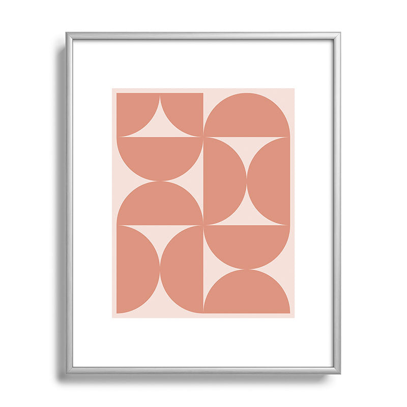 Colour Poems Bold Minimalism CXXI Metal Framed Art Print