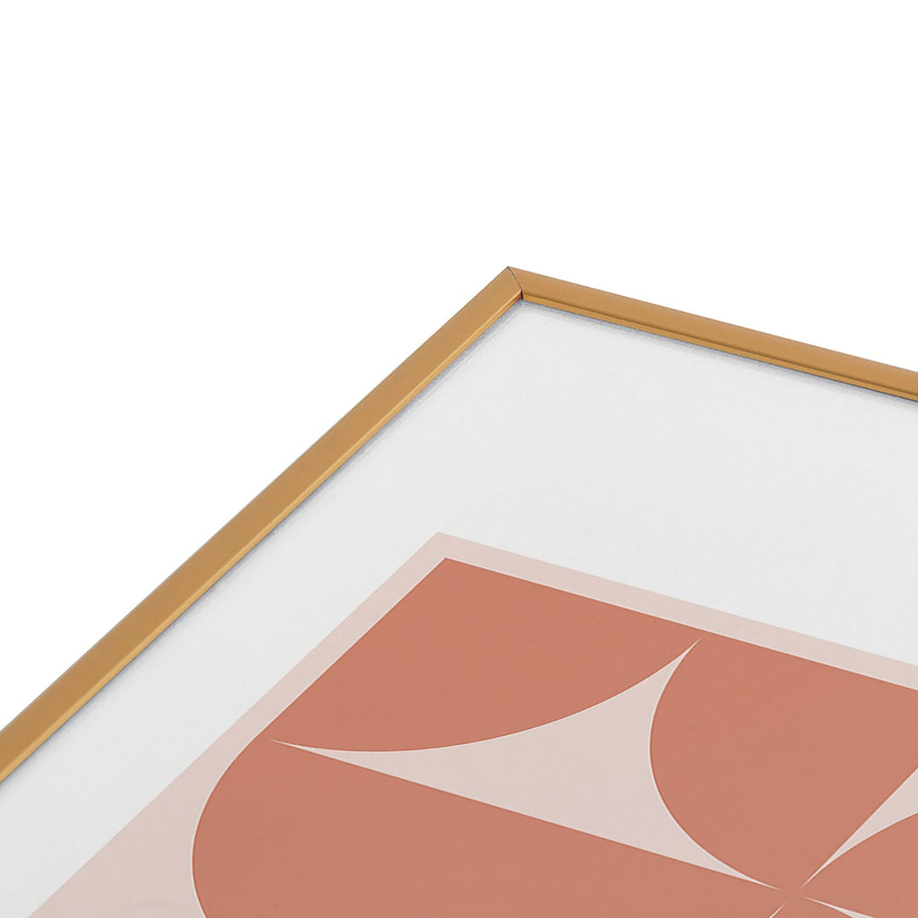 Colour Poems Bold Minimalism CXXI Metal Framed Art Print