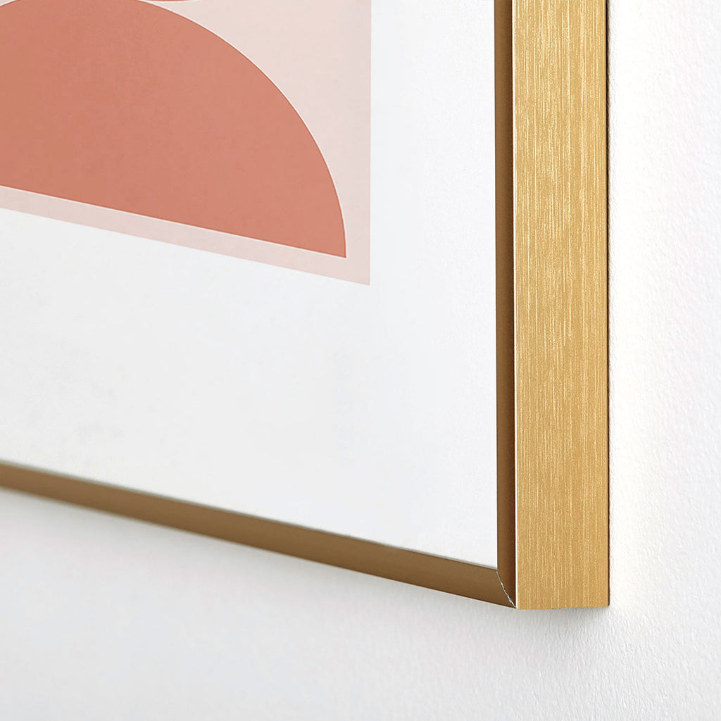 Colour Poems Bold Minimalism CXXI Metal Framed Art Print