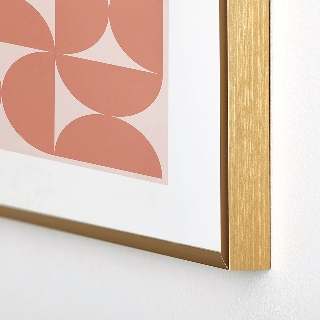 Colour Poems Bold Minimalism CXXI Metal Framed Art Print