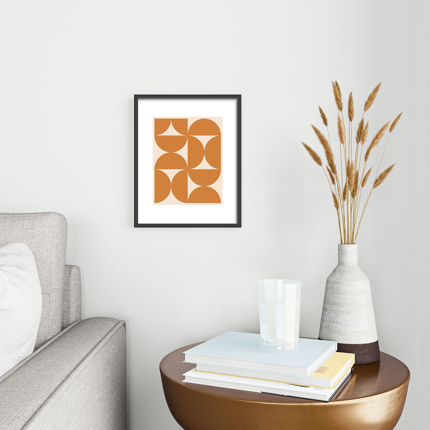 Colour Poems Bold Minimalism LXXIV Metal Framed Art Print