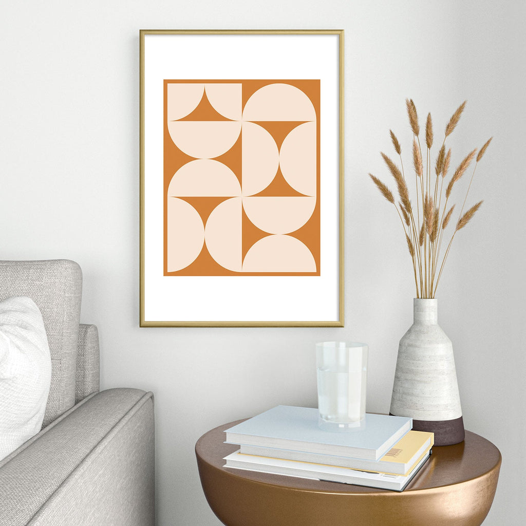 Colour Poems Bold Minimalism LXXV Metal Framed Art Print