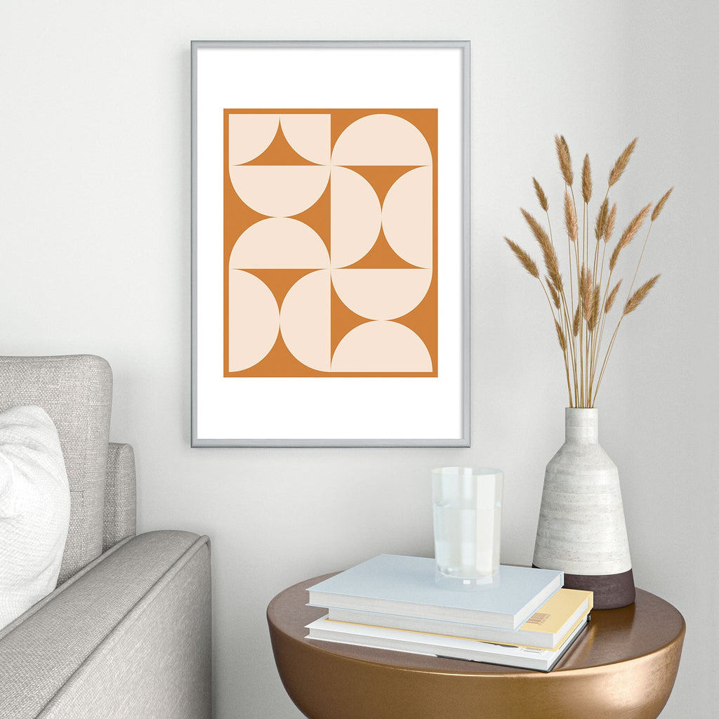 Colour Poems Bold Minimalism LXXV Metal Framed Art Print