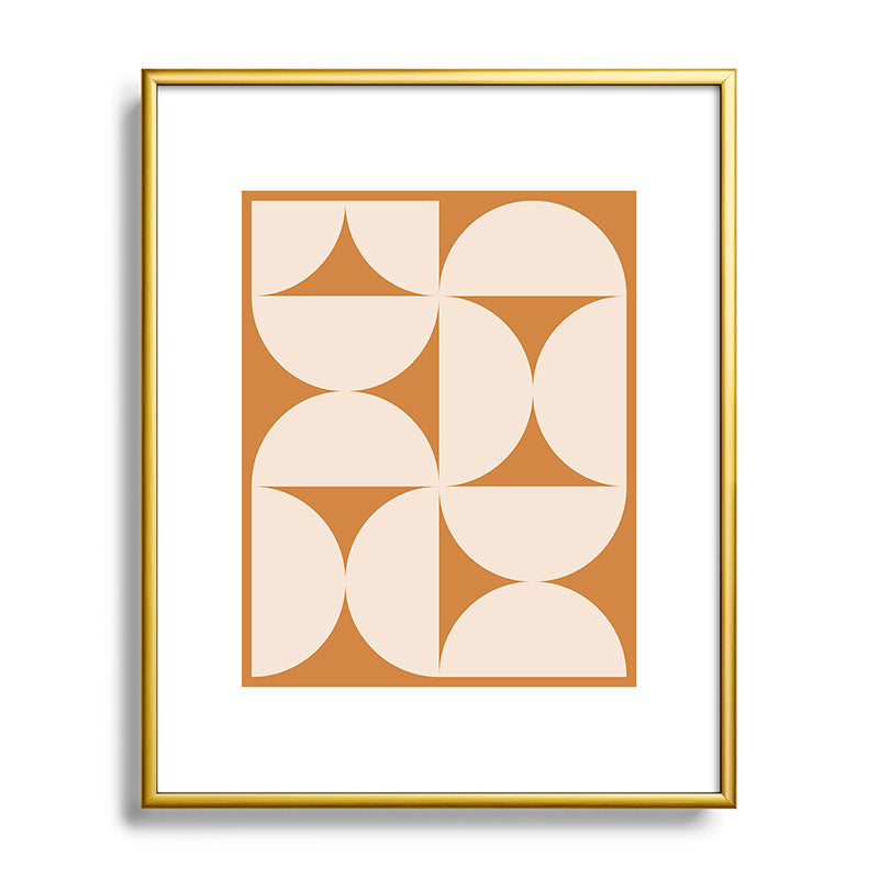 Colour Poems Bold Minimalism LXXV Metal Framed Art Print