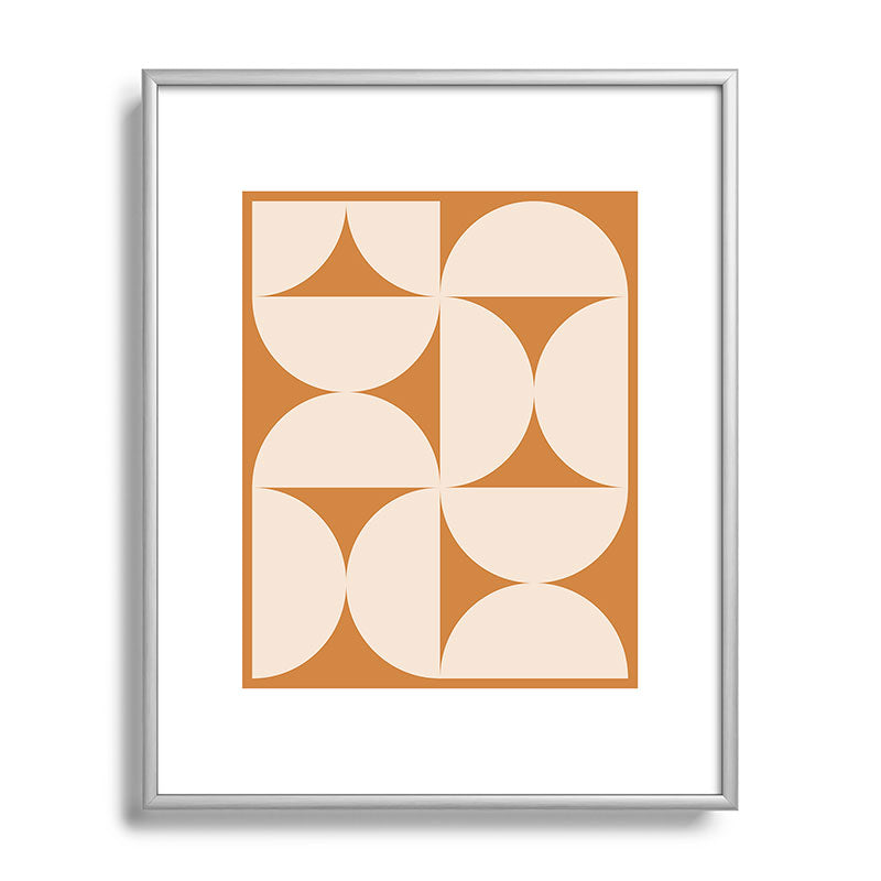 Colour Poems Bold Minimalism LXXV Metal Framed Art Print