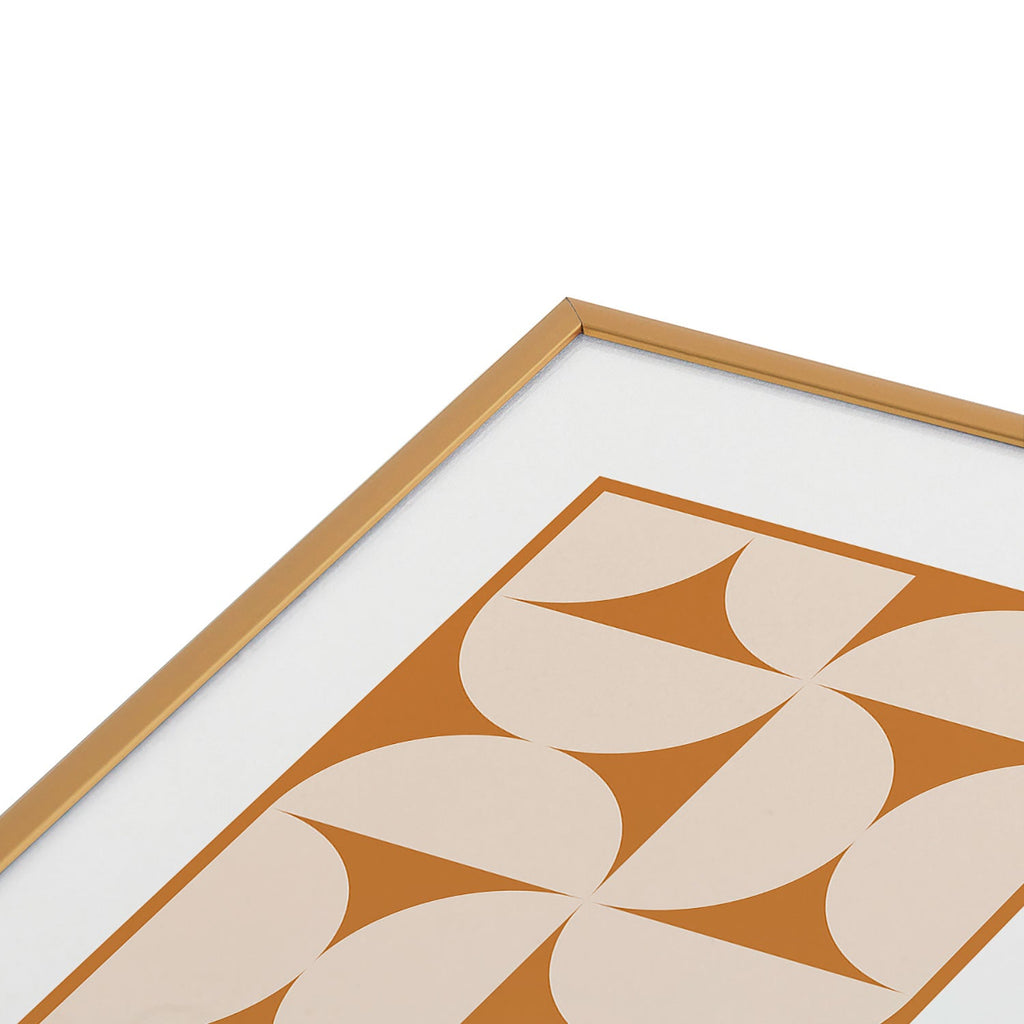 Colour Poems Bold Minimalism LXXV Metal Framed Art Print