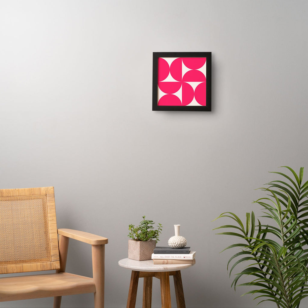 Colour Poems Bold Minimalism Viva Magenta Framed Wall Art