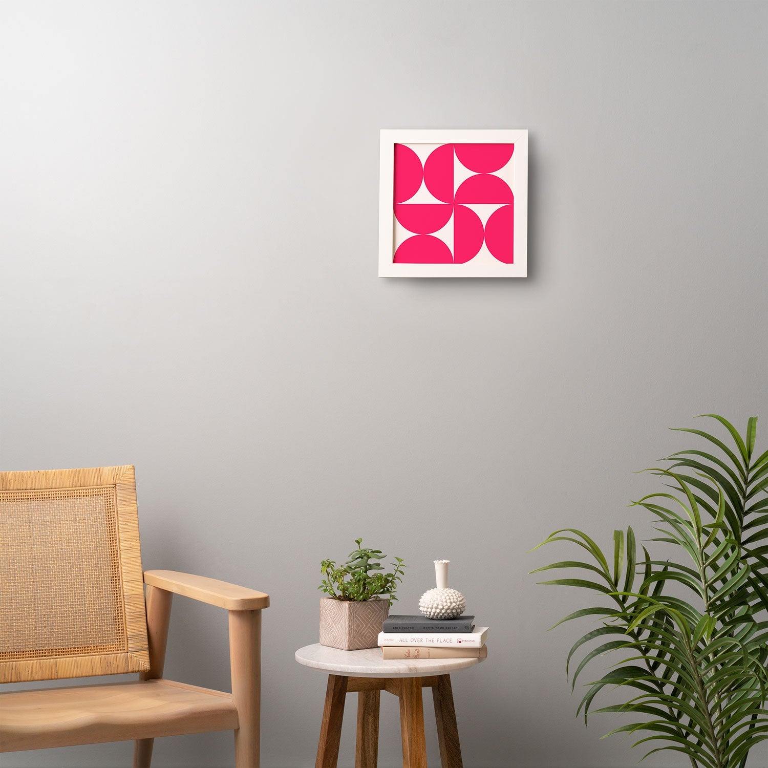 Colour Poems Bold Minimalism Viva Magenta Framed Wall Art